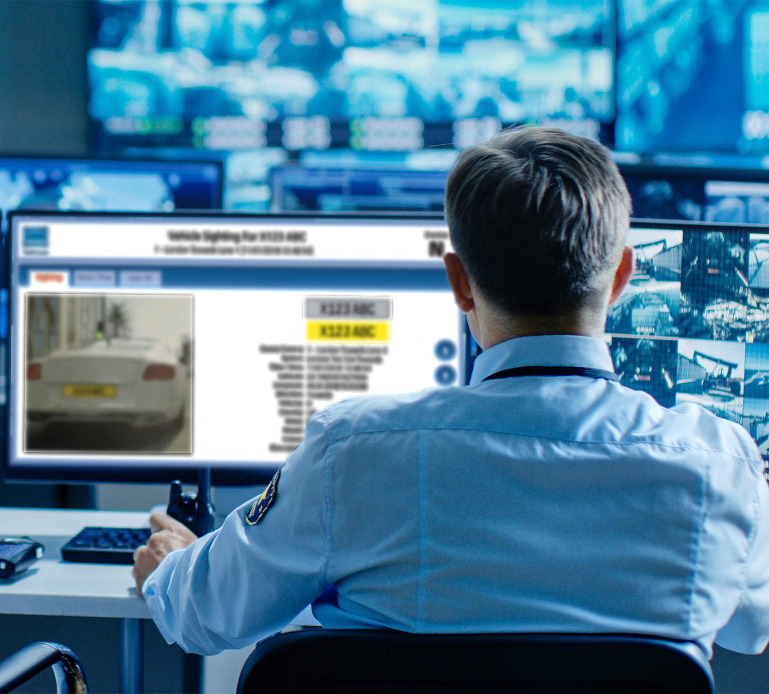 Suspect vehicle monitoring with automatic number plate recognition (ANPR)